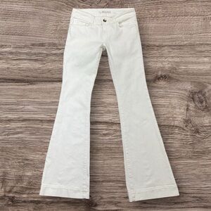 J Brand White Flare Jeans